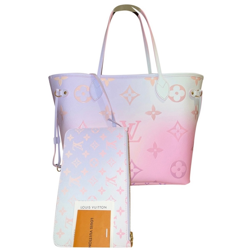 🎁🛍NWT Louis Vuitton Neverfull MM Sunset Pastel 2022 RARE sold out collection💎
